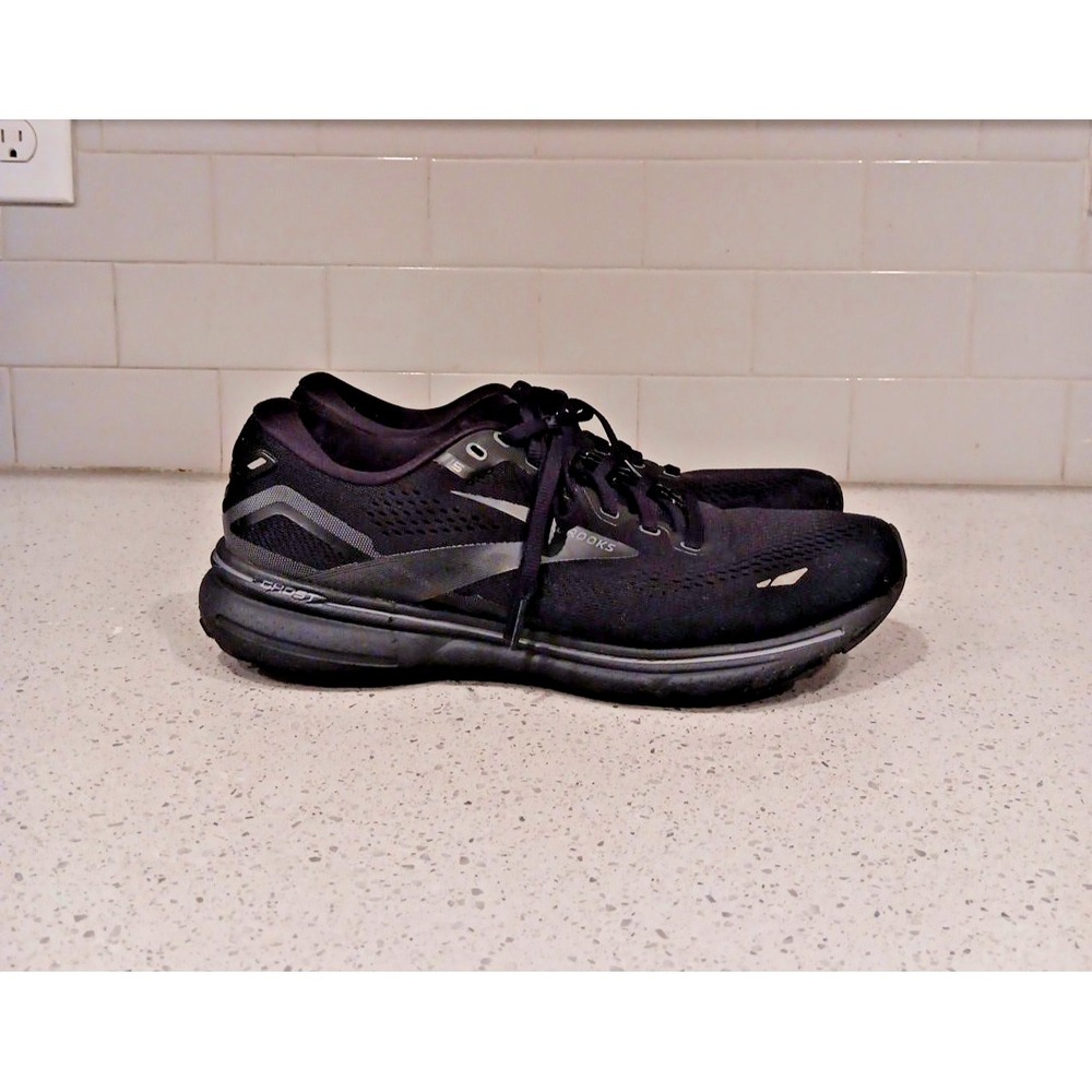 Brooks Mens Ghost 15 Running Shoes Sneakers Size 10 D Black - Picture 2 of 11